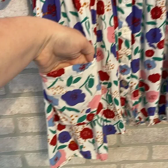 Petal & Pup Keats Floral Babydoll Mini Shirt Dress size S/M - Picture 6 of 10